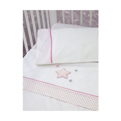 Baby's Fitted Bedsheets 3pcs. Set 70x140+15cm Cotton Kocoon 31350 Star Birds