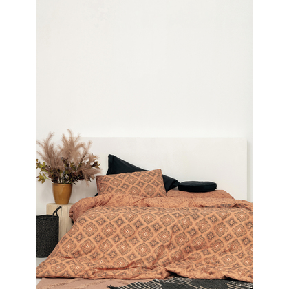 Double Bed Sheets Set 4pcs 240x260 Palamaiki Fashion Life FL6162 100% Cotton 144TC
