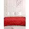 Κουβέρτα Υπέρδιπλη 220x240cm  Madi Sleet Collection Skift Red Beige 100% Polyester /Κόκκινο - Μπεζ