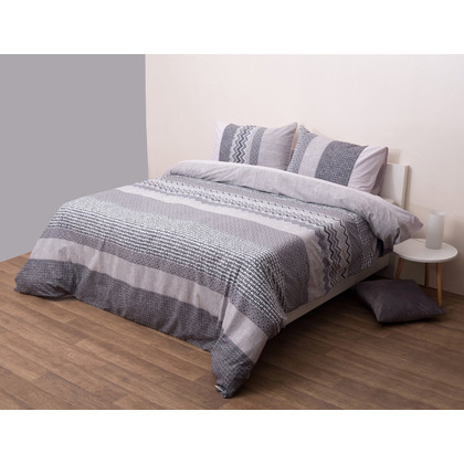 Queen Bed Cover 3pcs. Set 220x240cm Cotton Percale Anna Riska Dream Collection 7008