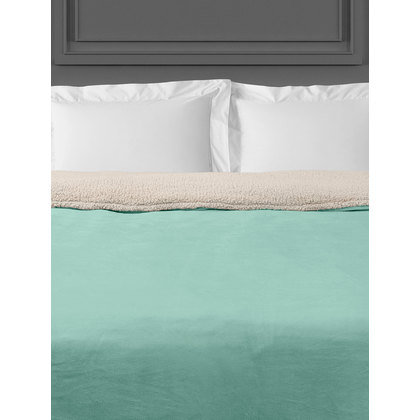 Duvet Cover 180 x 240cm  Madi Sleet Collection Infinity Mint Beige 100% Polyester