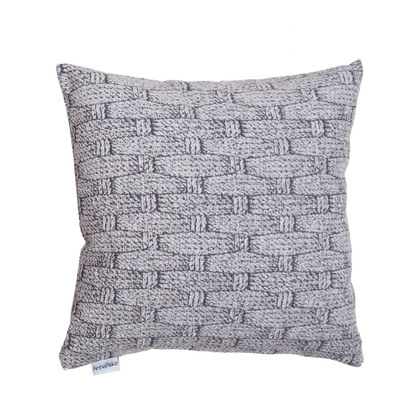 Pair of Decorative Pillowcases 42x42cm Jacquard Chenille Anna Riska 1444 - Grey​