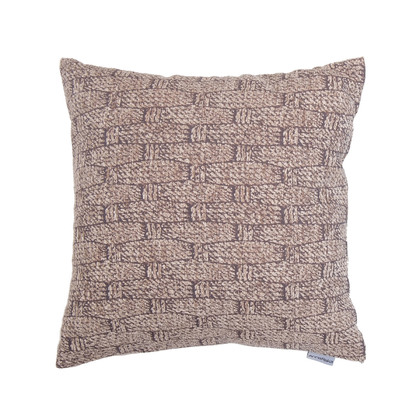 Pair of Decorative Pillowcases 42x42cm Jacquard Chenille Anna Riska 1444 - Beige​