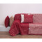 Four Seater Sofa Throw 180x320cm Jacquard Chenille Anna Riska 1446 - Red
