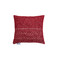 Pair of Decorative Pillowcases 42x42cm Jacquard Chenille Anna Riska 1446 - Red