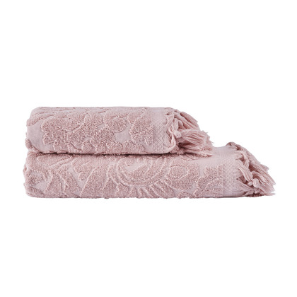 Πετσέτα Προσώπου 50x90cm Βαμβάκι Anna Riska Anabelle 2 - Blush Pink