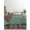 Double Fitted Bed Sheet 170x200+30 Palamaiki Mix & Match Etoile Taupe 100% Cotton 144TC