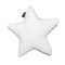 Decorative Velour Pillow Polyester 37x37cm Nautica Star - White