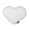 Decorative Velour Pillow Polyester 33x38cm Nautica Heart - White