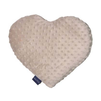 Decorative Velour Pillow Polyester 33x38cm Nautica Heart​ - Mocca