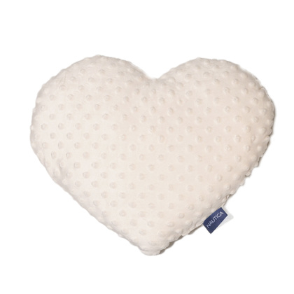 Decorative Velour Pillow Polyester 33x38cm Nautica Heart​ - Ecru
