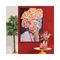 Πίνακας Καμβάς Printed Γυναικεία Φιγούρα με Λουλούδια 80x3x120cm Inart 3-90-242-0294