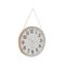 Ρολόι Τοίχου Πλαστικό  Φ.45x4cm Inart 3-20-828-0131/Ροζ Χρυσό - Λευκό