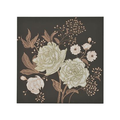 Πίνακας Καμβάς Λουλούδια 80x3x80cm Inart 3-90-859-0163