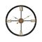 Ρολόι Τοίχου Μεταλλικό -  Ξύλινο Φ60x5cm Inart 3-20-098-0299/ Χρυσό - Φυσικό