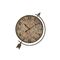 Ρολόι Τοίχου Μεταλλικό 45x13x60cm Inart 3-20-098-0290/ Χρυσό - Μπεζ