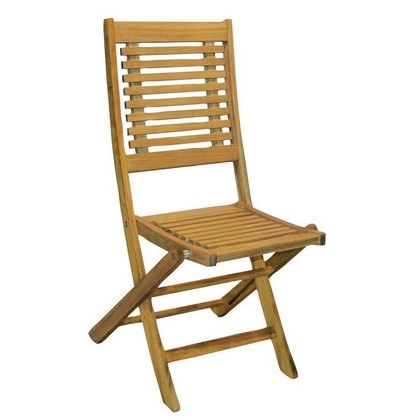 VIL-F Ξύλινη Πτυσσόμενη Καρέκλα Χαμηλής Πλάτης Balau Wood 62.5X45X94cm 