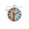 Ρολόι Τοίχου Ξύλινο Φ34x3cm Inart 3-20-773-0354 /Γκρι - Φυσικό 