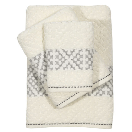 Towels Set 3pcs 30x50/50x90/70x140 Das Home Daily 0671 White 100% Cotton