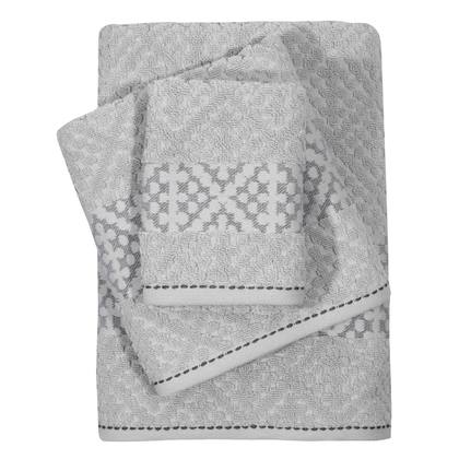 Towels Set 3pcs 30x50/50x90/70x140 Das Home Daily 0672 Grey 100% Cotton