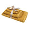 Towels Set 3pcs 30x50/50x90/70x140 Das Home Best 0666 Ochre 100% Cotton