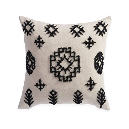 Decorative Pillow 60x60 NEF-NEF Display Black 90% Cotton 10% Polyester