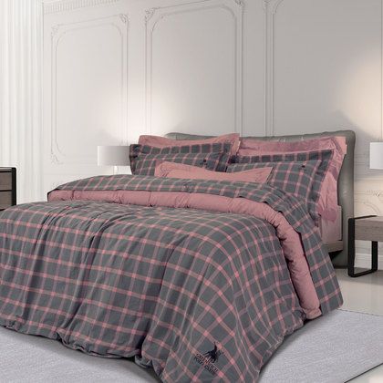 Queen Size Bed Sheets 4pcs. Set 24xc260cm 2146 Greenwich Polo Club Essential Bedroom Collection 100% Cotton 200T.C