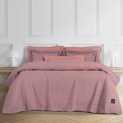 Κουβέρτα Πικέ Υπέρδιπλη 230x250 Greenwich Polo Club Essential-Bedroom Collection Solid 3402 80% Βαμβάκι - 20% Polyester / Ροζ