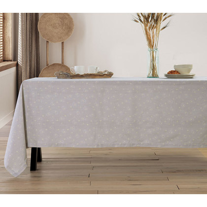 Tablecloth 150x250 NEF-NEF Gloom Grey 100% Cotton