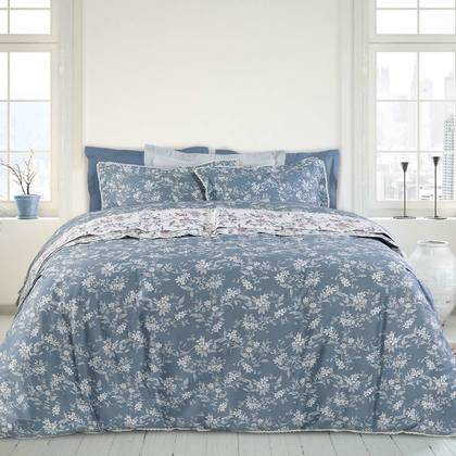 Queen Size Bed Spread 220x240cm Cotton Satin Das Home Prestige Collection 1667