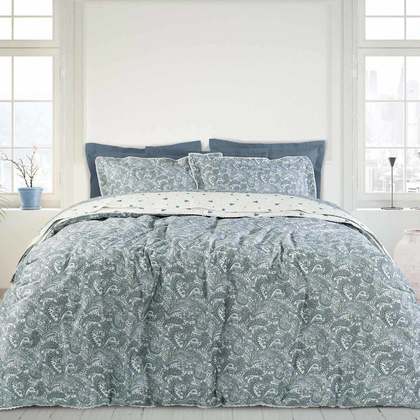 Queen Size Bed Spread 220x240cm Cotton Satin Das Home Prestige Collection 1670