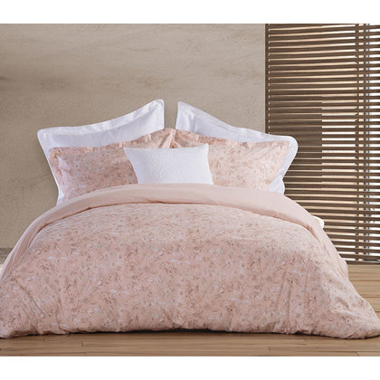 King Size Bed Sheets Set 4pcs 270x280 NEF-NEF Premium Amanda Peach 100% Pennie Sateen Cotton 210TC