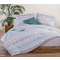King Size Fitted Bed Sheets Set 4pcs 180x200+35 NEF-NEF Smart Line Zoran Aqua 100% Cotton 144TC