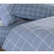 King Size Fitted Bed Sheets Set 4pcs 180x200+35 NEF-NEF Smart Line Henry Denim 100% Cotton 144TC