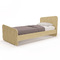 Wooden Single Bed for mattress 90x200 Alfa Set Topo