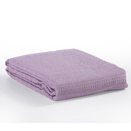 Double Piquet Blanket 220x240 NEF-NEF Cool Purple 100% Cotton