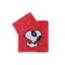 Βρεφικές Πετσέτες Σετ 2 Τμχ Nef-Nef 100% Βαμβάκι Snoopy Hero Mask Red