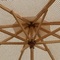 Ομπρέλα Ξύλινη Φ250cm, Πλεκτό Μακραμέ Μπεζ Φ250cm Ε917,1