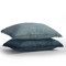 Set Of 2 Pillowcases 52x72 NEF-NEF Blue Collection March Aqua 100% Cotton 130TC