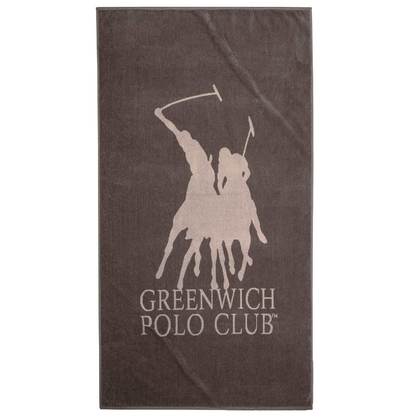 Πετσέτα Θαλάσσης  90x170cm 3786 Greenwich Polo Club Essential Beach Collection  100% Βαμβάκι / Καφέ