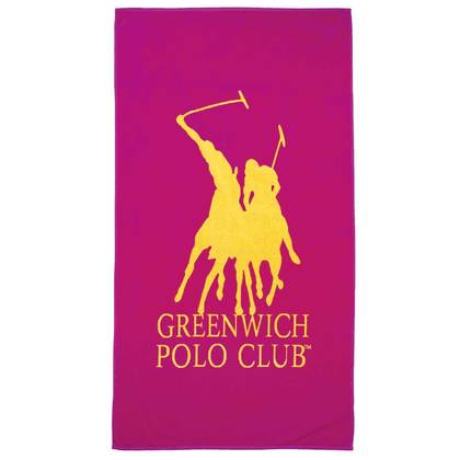 Πετσέτα Θαλάσσης  90x170cm 3787 Greenwich Polo Club Essential Beach Collection  100% Βαμβάκι / Φούξια
