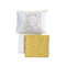 Σετ Βρεφικά Σεντόνια Κούνιας 3τμχ 120x170 NEF-NEF Cute Hedgehog Yellow 100% Βαμβάκι 144TC