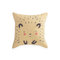 Decorative Pillow 35x35 NEF-NEF Cute Hedgehog Yellow 100% Cotton