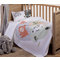 Babys' Crib Piquet Blanket 110x150 NEF-NEF Survivors White 100% Cotton