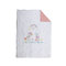 Baby's Crib Coverlet 110x140 NEF-NEF Baby Bugs White 100% Cotton 144TC