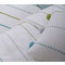 Decorative Pillow 35x35 NEF-NEF Life Line Aqua/Lime 100% Cotton