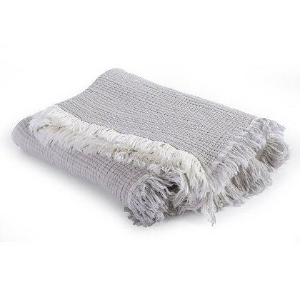 Baby's Crib Blanket 110x150 NEF-NEF Apollo Greige 100% Cotton