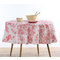 Round Tablecloth 180D NEF-NEF Santika Coral 90% Cotton 10% Linen