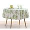 Round Tablecloth 180D NEF-NEF Santika Green 90% Cotton 10% Linen
