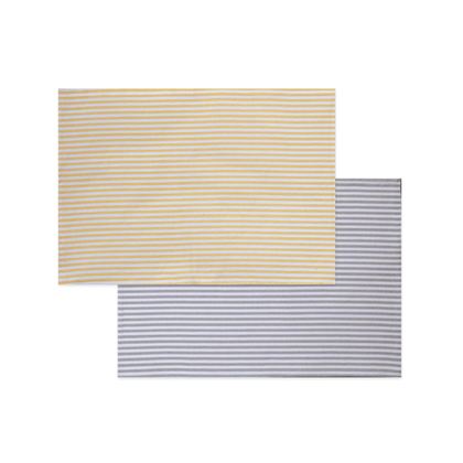Double-Sided Placemat 33x48 NEF-NEF Viral Yellow/Grey 100% Cotton